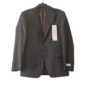NWT Calvin Klein Slim Fit Stretch Wool Blend Blazer Jacket Sz. 40R